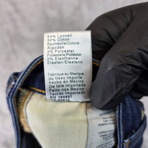 AG Adriano Goldschmied Jeans Womens 26R Blue Legging Super Skinny Distressed - Picture 14 of 14